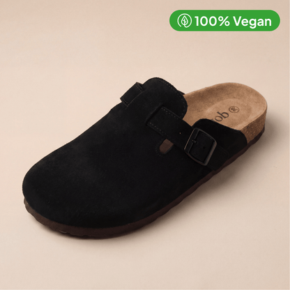 Clogs i 100 % vegansk semsket skinn fra Komfort